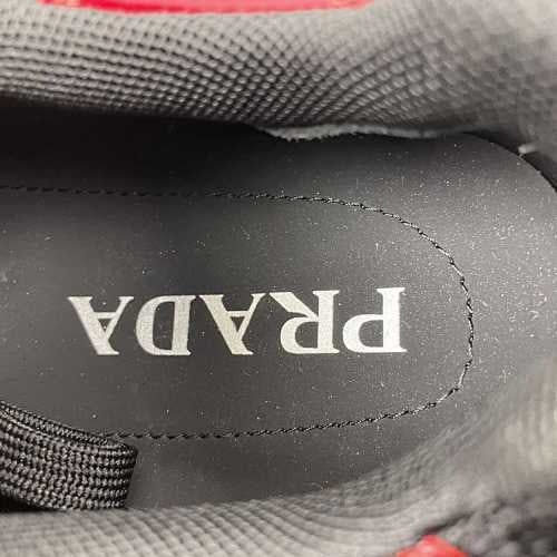 PRADA CUP PATENT BLACK RED