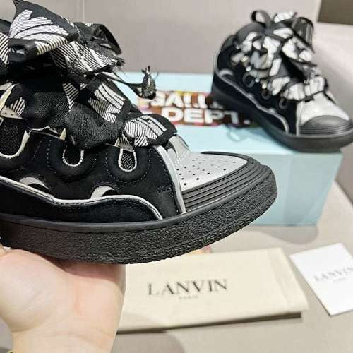 LANVIN CURB GREY BLACK