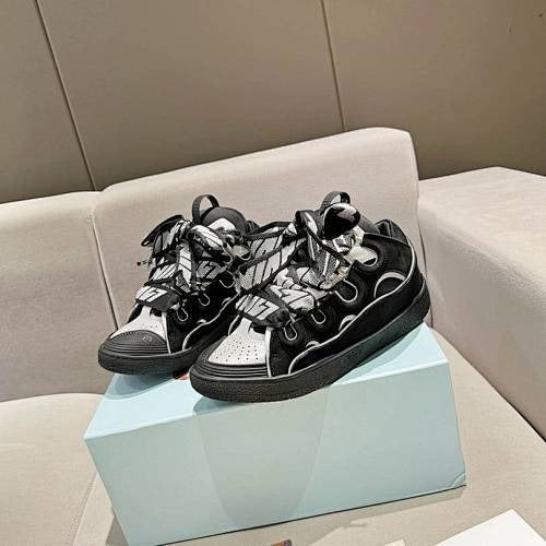 LANVIN CURB GREY BLACK